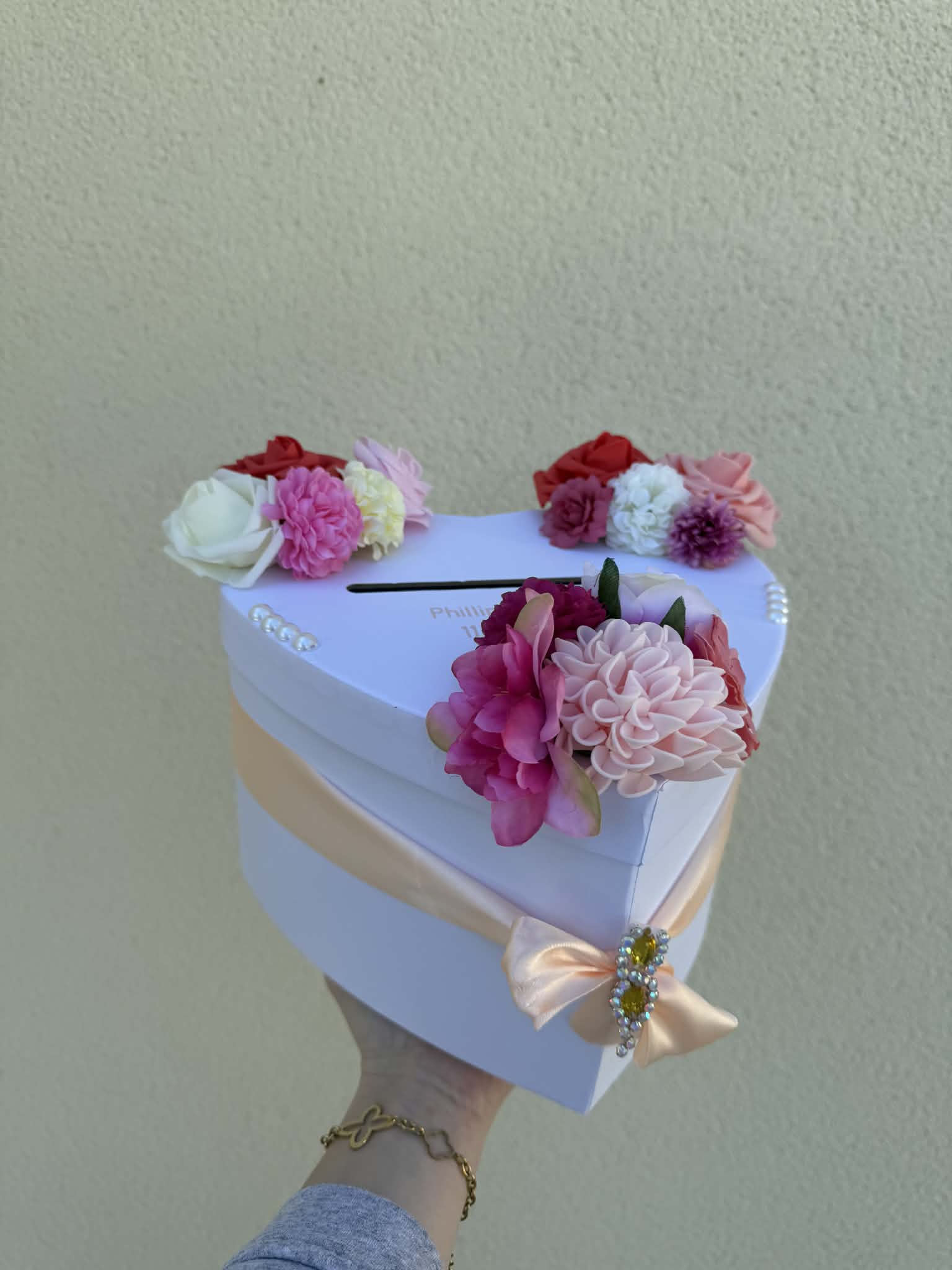 🌸 Urne Cœur Personnalisée