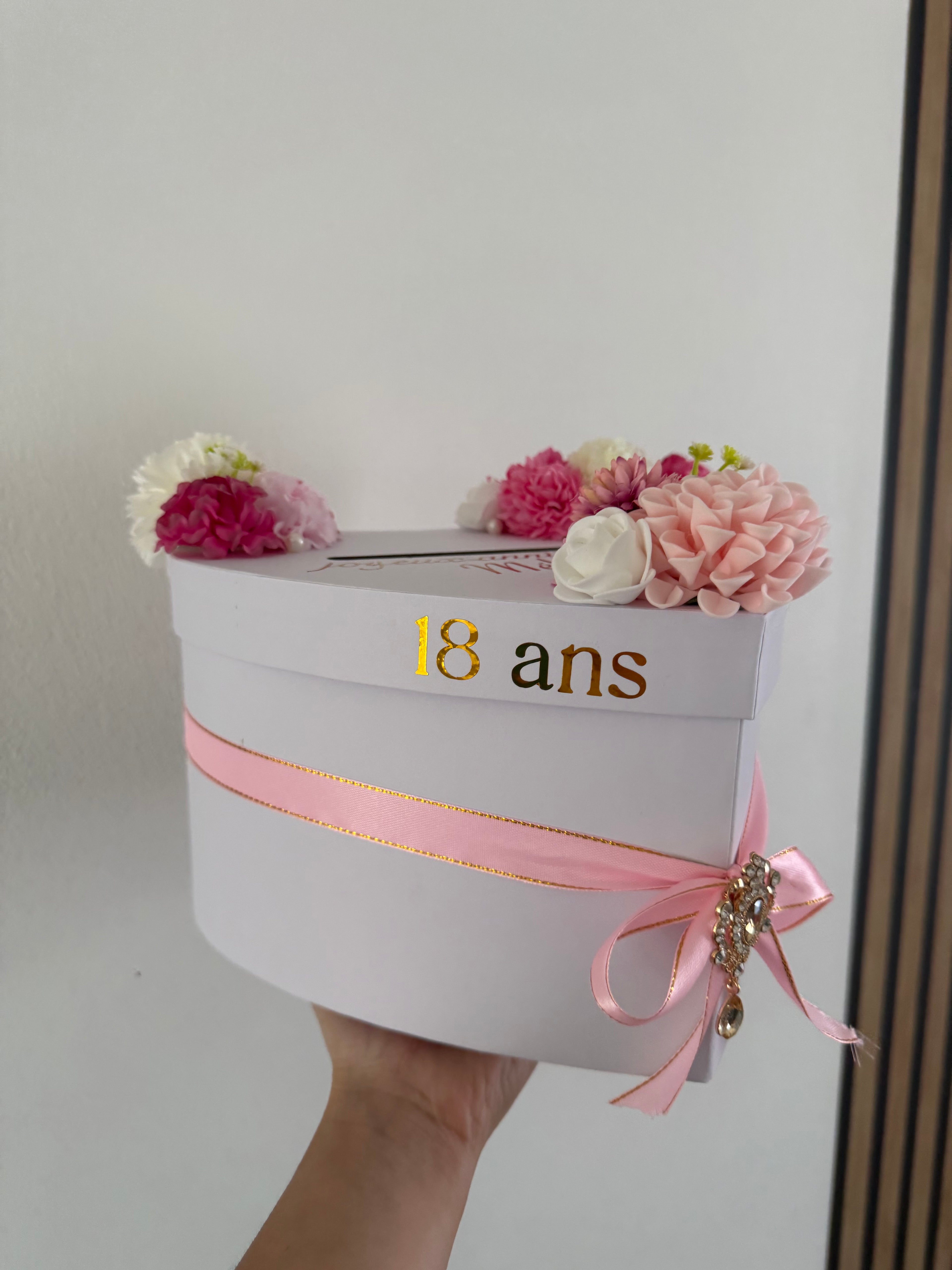 💖 Urne florale personnalisée